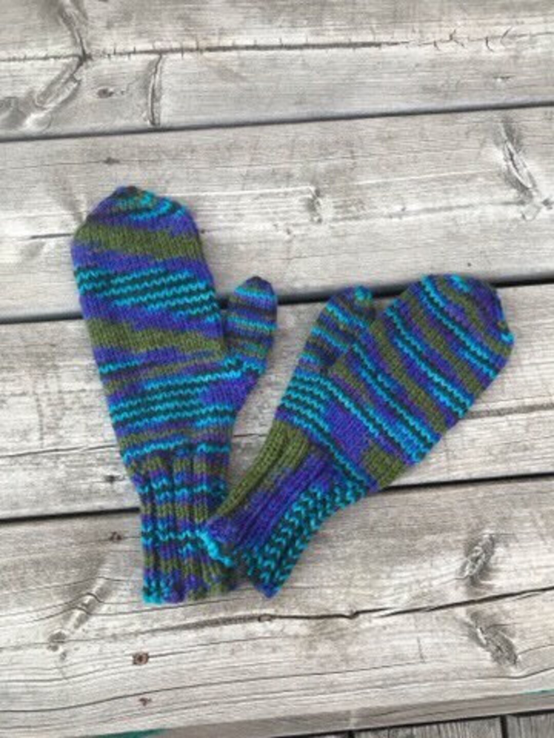 Hand Knit Winter Gloves Handmade Adult Knitted Gloves Etsy New Zealand