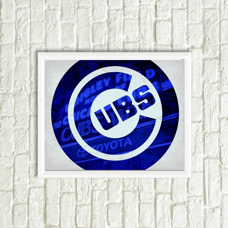 Chicago Cubs Printable Art Sports Printables Instant | Etsy