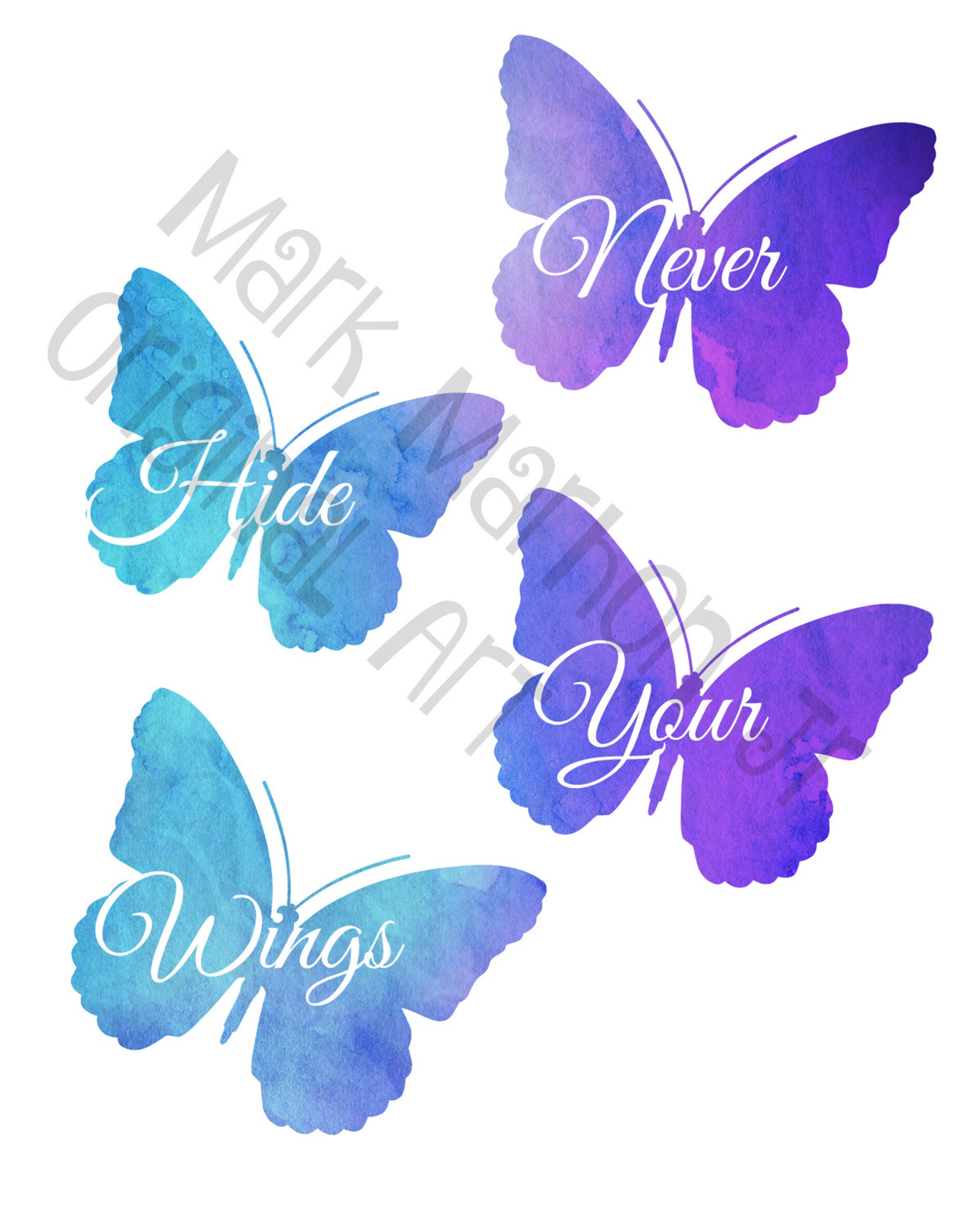 Butterfly Watercolor Printable Printable Wall Art Nursery - Etsy Israel
