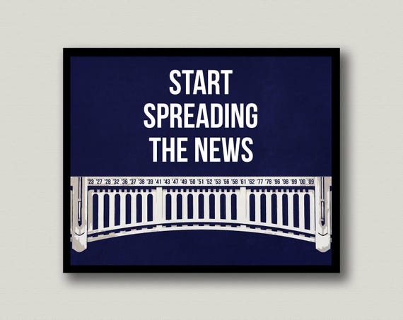 Yankee Stadium Printable Wall Art Instant Download Etsy