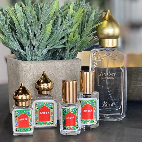 Meilleures ventes d'aromathérapie à l'huile de parfum arabe - vanille, musc, ambre, jasmin, lavande, rose, bois de santal, coffret cadeau vaporisateur de parfum, NEMAT