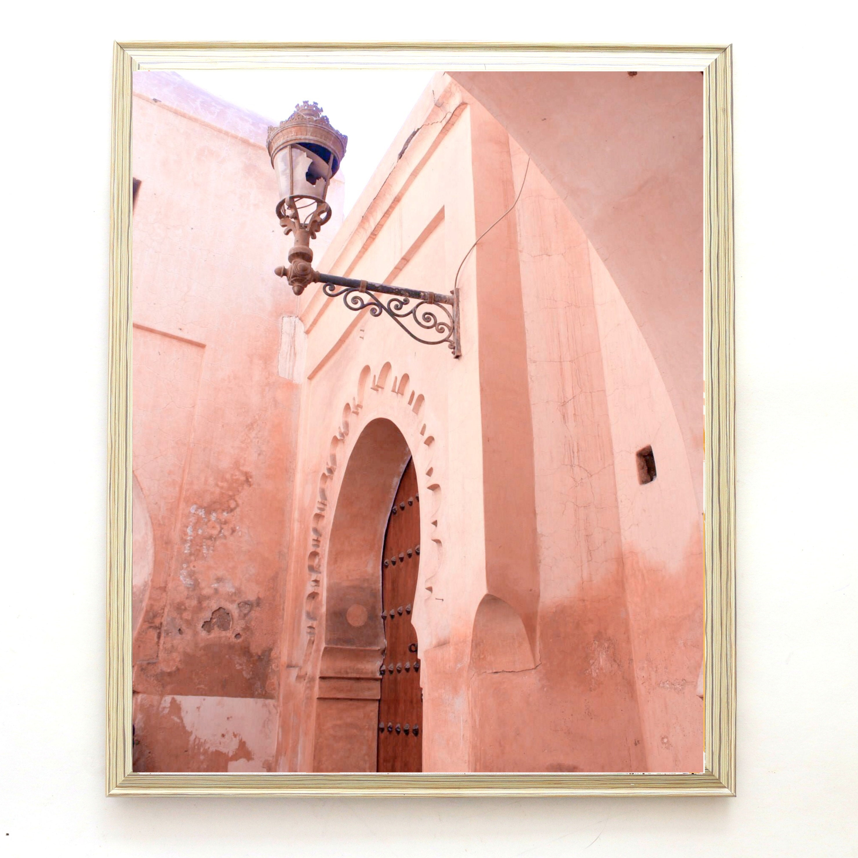 Pink Moroccan Alleyway Fine Print Wall Art Etsy