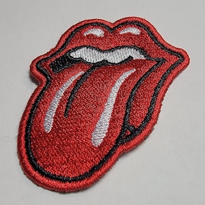 KISS Tongue Embroidered Iron-On Patch