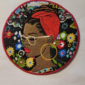 Black Women Patches, Black Girl Magic, African American Patches, Pro-Black Afrocentric Patches, Black Excellence, Afro Woman Sew-on Patch