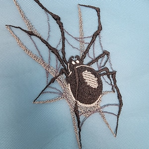 Spider Web Appliques, Embroidery Horror Patch,  Spiders, Halloween Decor, Spider Patch