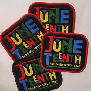 Juneteenth Embroidery Patches, June 1865, Juneteenth, Freedom Day