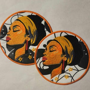 Black Woman, Afrocentric Patches, African American Iron- on Women Patches, Black Girl Magic, African American Female Patches,