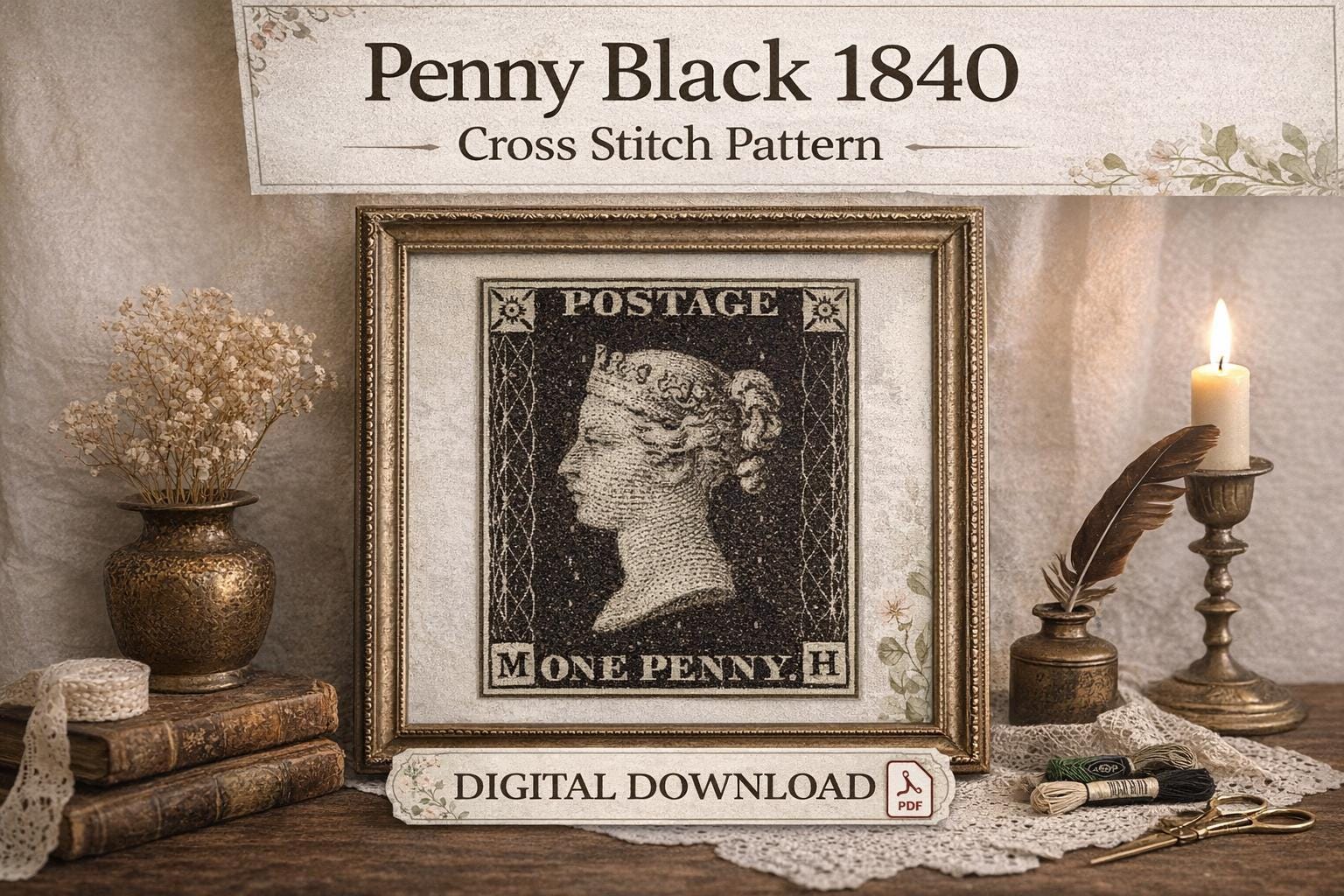 1840 penny black - Etsy 日本