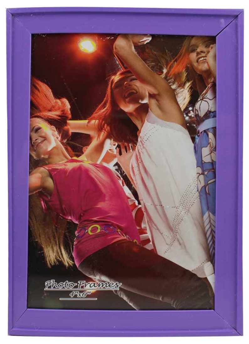 1pk Stand Vertical Or Horizontal 4 X 6 Modern Photo Frame Lavender Plastic