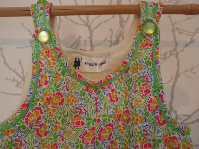Babies jumpsuit in Liberty of London fabric and cotton fleece li Babies jumpsuit in Liberty of London fabric and cotton fleece li