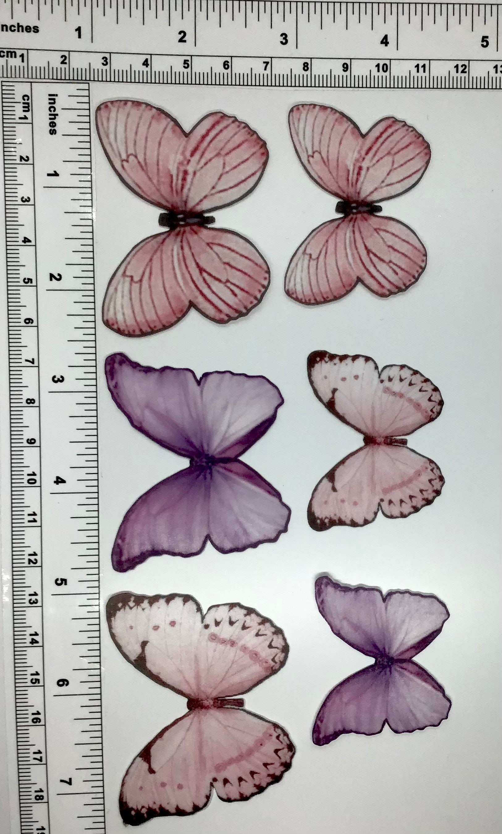 GEORLD Edible Wafer Paper Butterflies Set of 48 Purple Colorful Cake  Decorations, Cupcake Topper Mixed Color 5 Color Mixed
