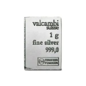 Valcambi Suisse 2-Gram .999 Fine Silver Bullion Bar