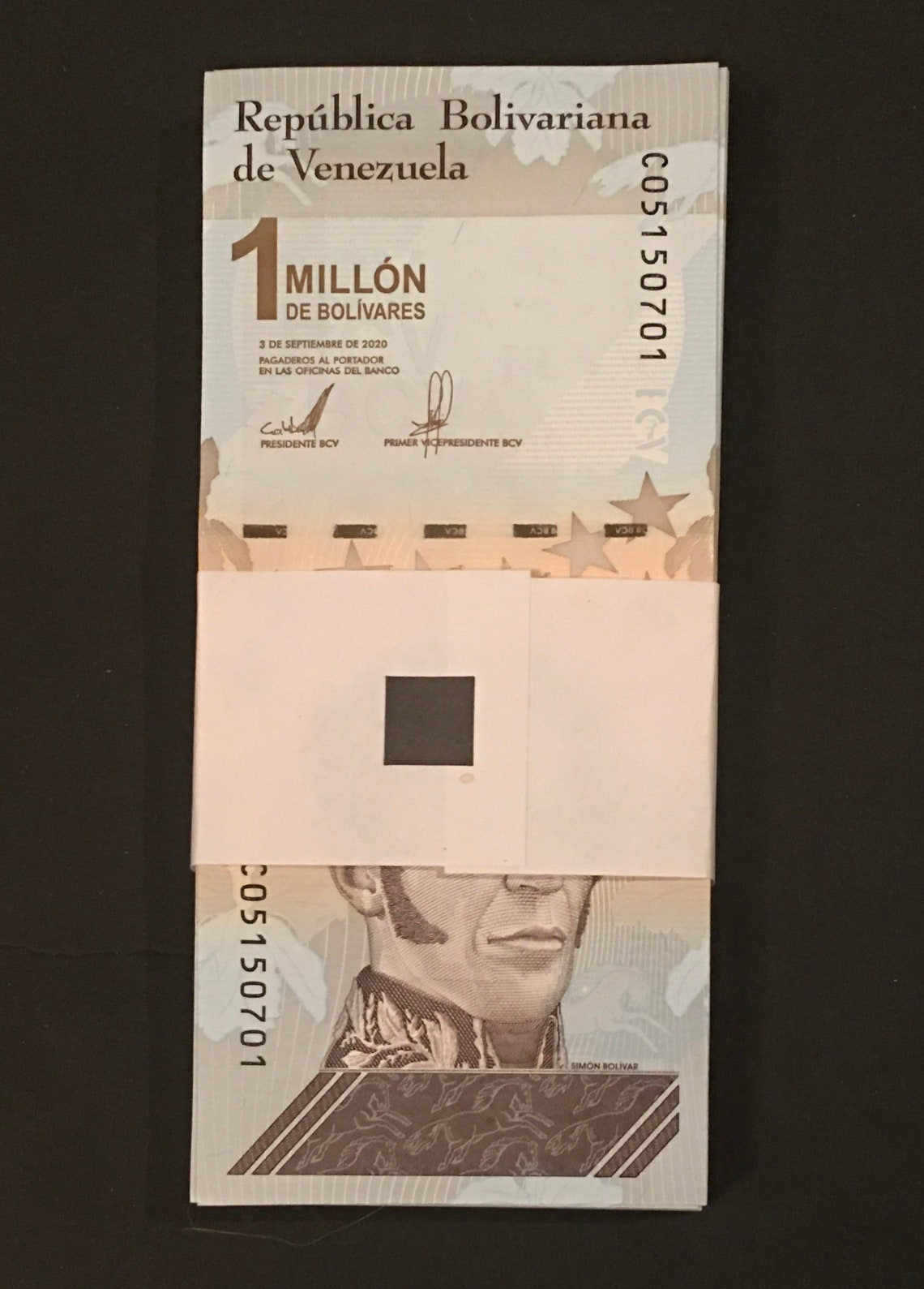 25 Pcs X One Million Venezuela Bolivar Soberano CIR Banknotes Etsy