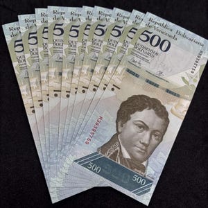 Ten (10) pcs x Venezuela 500 Bolivar Fuerte UNC Banknotes, P-94 (2017)