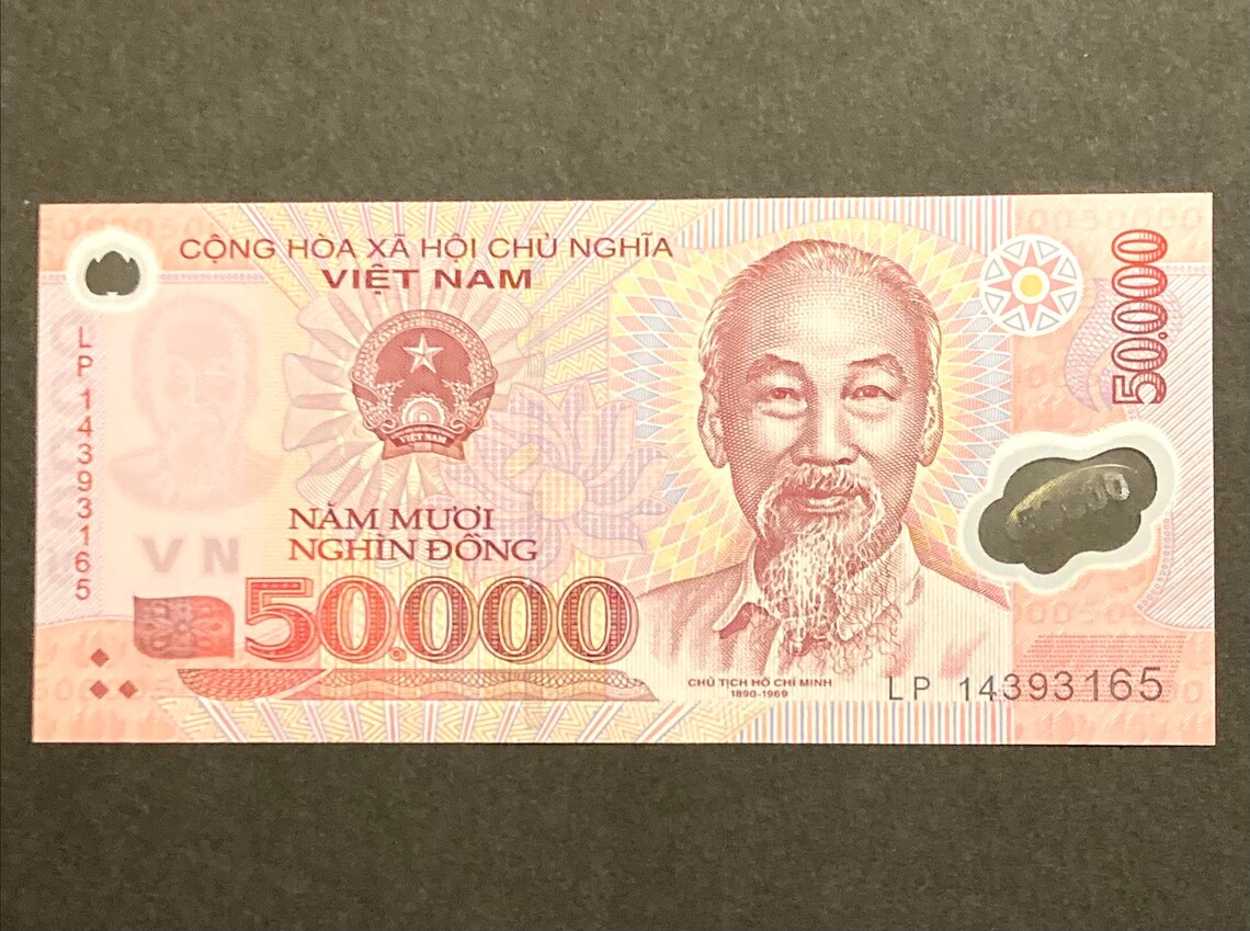 One Million Vietnamese Dong 20 X 50000 VND Uncirculated Etsy