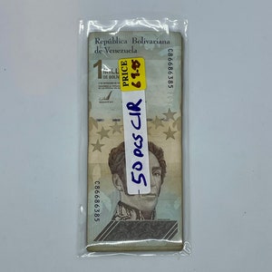 50 pcs x Venezuela 1 Million Bolivares Soberanos CIR 2020 Banknotes, P-114 - (1/2 Bundle, 1/20 Currency Brick) | Egan Store