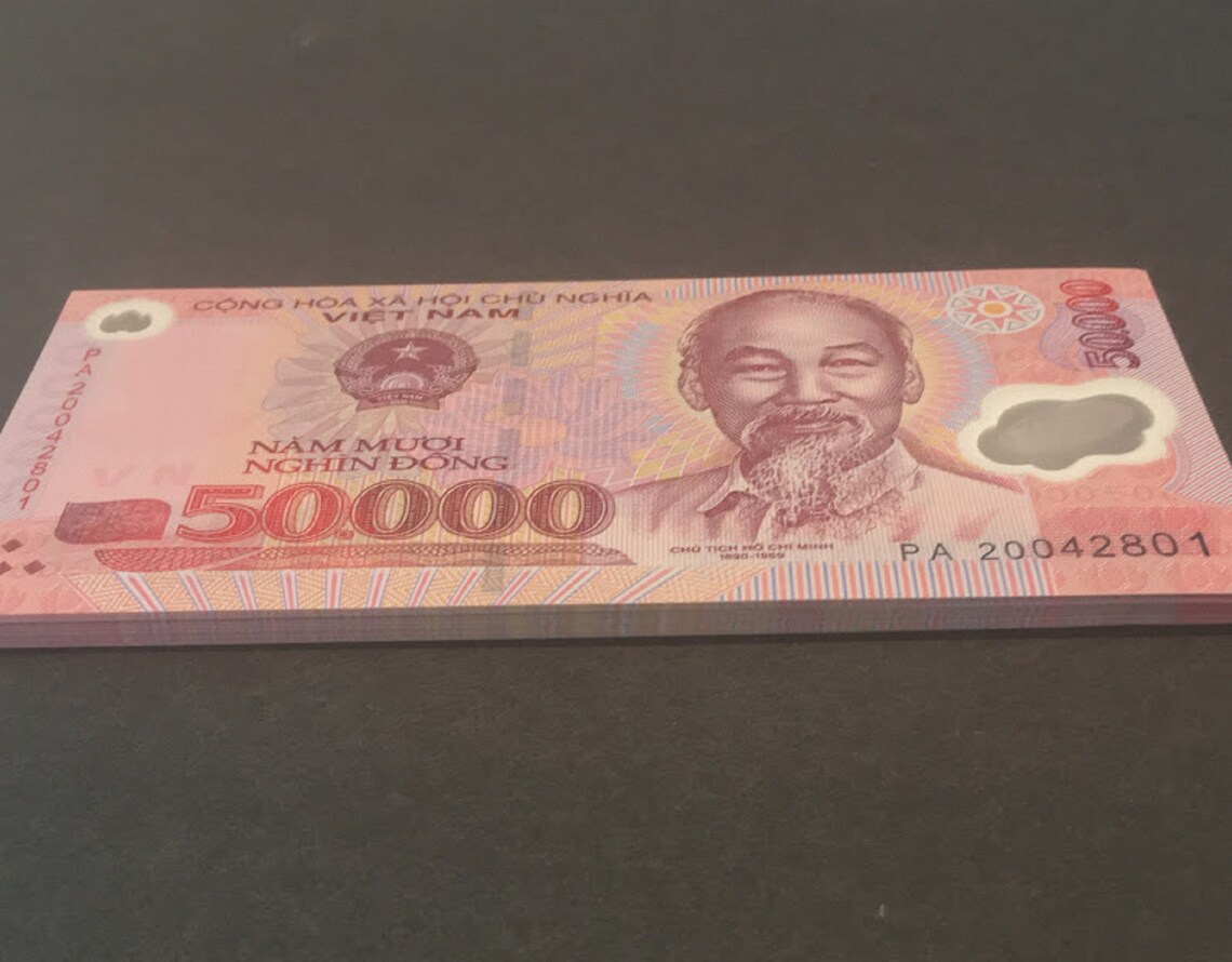 One Million Vietnamese Dong 20 X 50000 VND Uncirculated Etsy