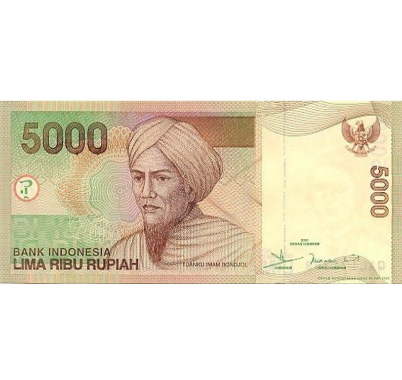 25 Pcs X Indonesia 5000 Lima Ribu Rupiah UNC Currency - Etsy