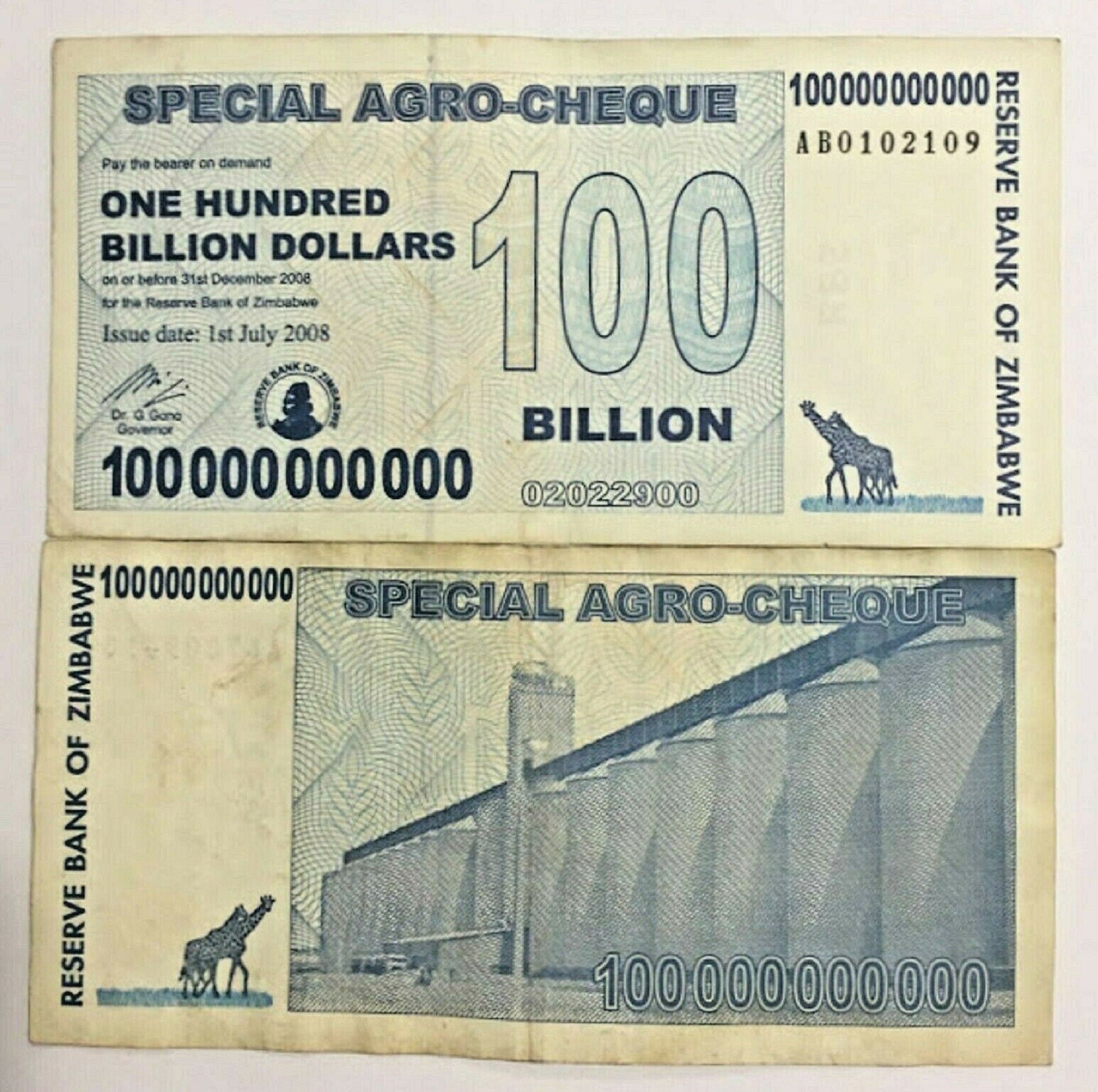 100 Billion Zimbabwe Dollar Special Agro Cheque Banknote Etsy Australia 100 Billion Zimbabwe Dollar Special Agro Cheque Banknote Etsy Australia