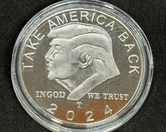 Moeda comemorativa de Donald Trump de 2024: item de colecionador &quot;Take America Back&quot;