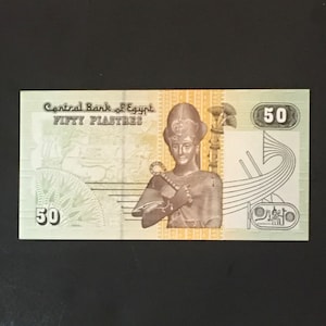 Ägypten 50 Piasters UNZ Geldschein - 1 Stk