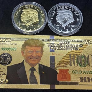 Trump 2024 Gedenkmünzenset: &quot;Take America Back&quot; Sammlerstück