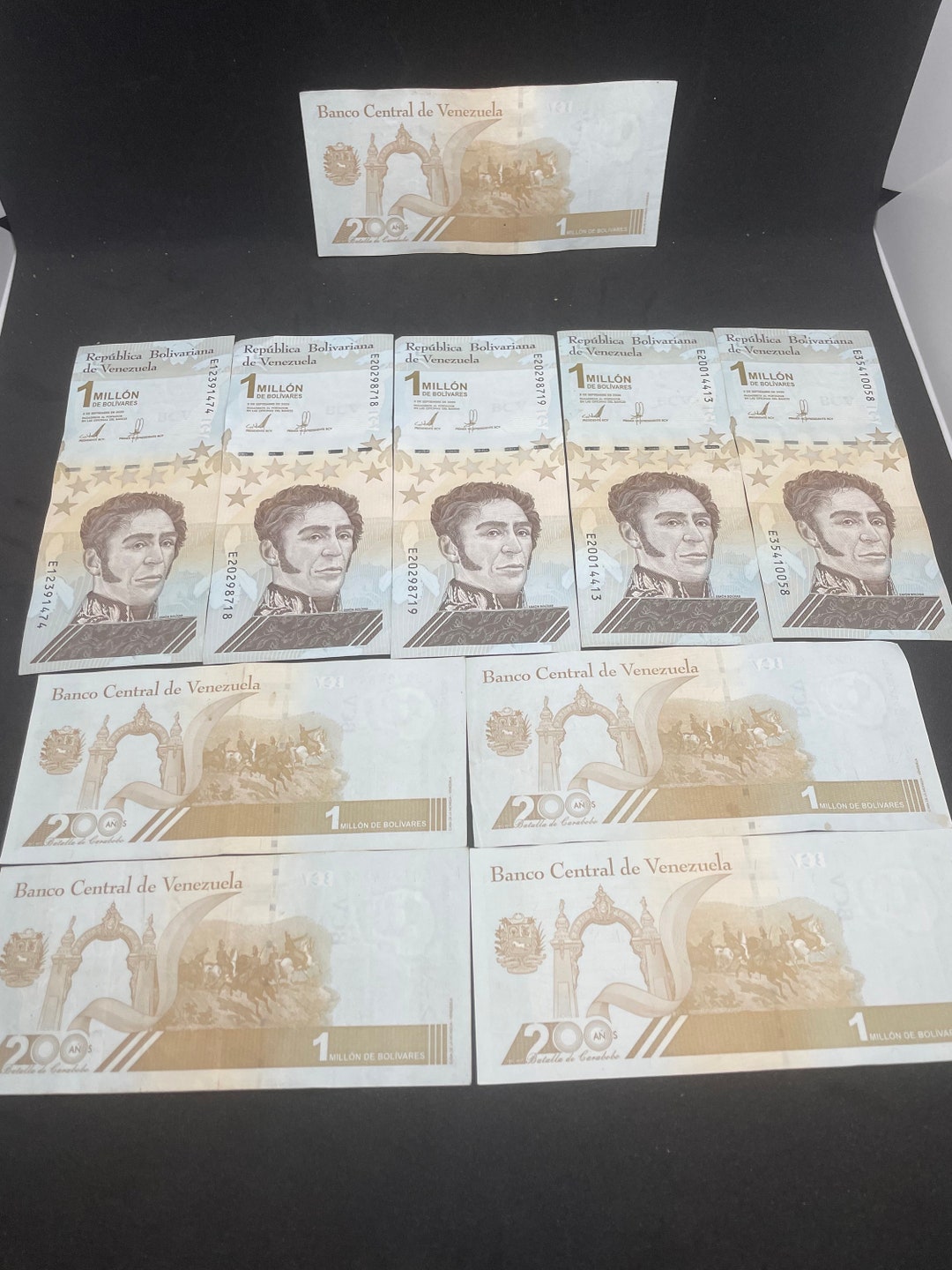 Venezuela Bolivar Banknotes Venezuela 1 Million Bolivar Soberano Banknotes  – 2020 UNC, Bundle Of 10 Pieces, Uncirculated Z$ 10 Million 2008 Zimbabwean  Paper Money