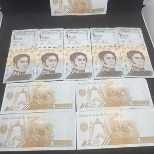 Venezuela 1 Million Bolivares Soberanos CIR 2020 Banknotes, P-114 - 10 pcs (1/10 Bundle)