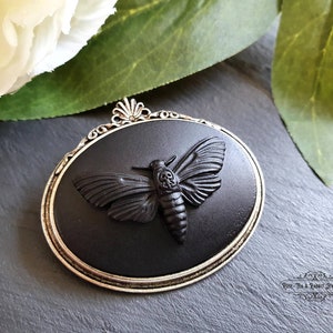 Death&#39;s-Head Hawkmoth Brooch: Modern Vintage Hannibal Pin