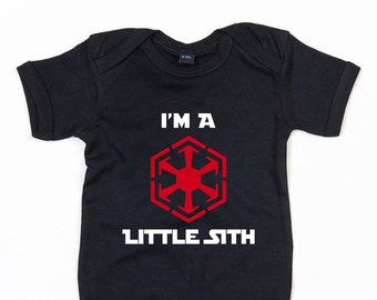I'm a little Sith baby grow boy girl vest cute Star Wars gift