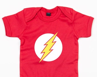 The Flash baby grow brother sister vest cute super hero gift