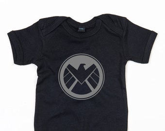 Agent of Shield  baby grow boy girl vest cute Avengers gift