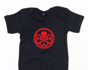 Agent of Shield Hydra baby grow boy girl vest cute Avengers gift