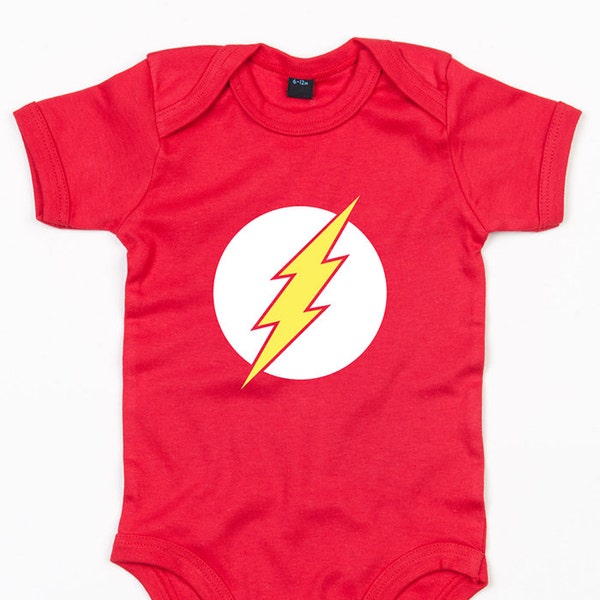 The Flash baby grow brother sister vest cute super hero gift