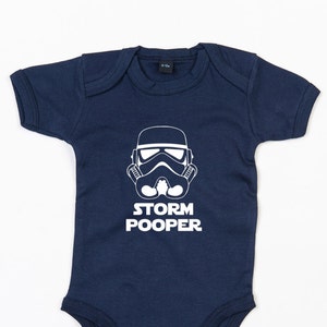 Storm Pooper baby grow vest cute Star Wars gift image 1