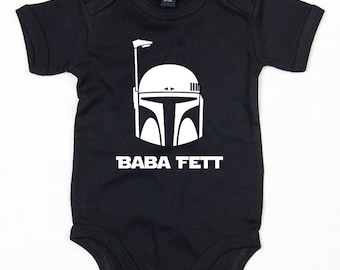 Baba Fett baby grow brother sister vest cute Star Wars gift
