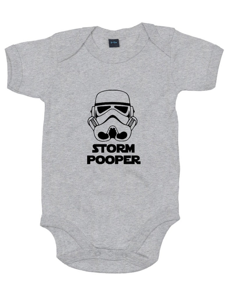 Storm Pooper baby grow vest cute Star Wars gift image 4