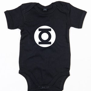 The Green Lantern baby grow brother sister vest cute Super hero gift image 2