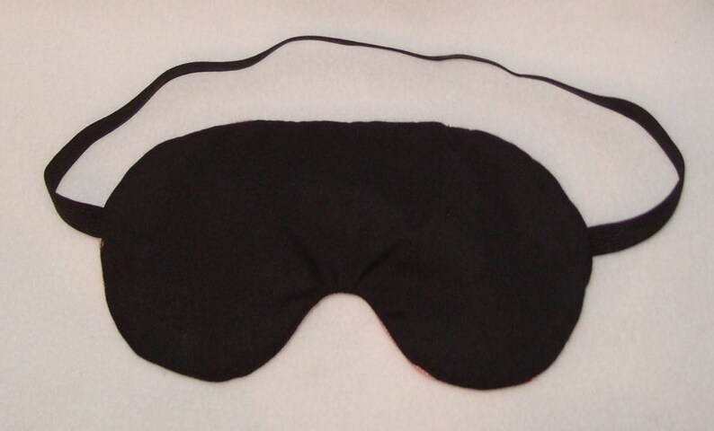 Handmade Purple Cotton Sleep Eye Mask Blindfold Travel Hen Stag Blackout