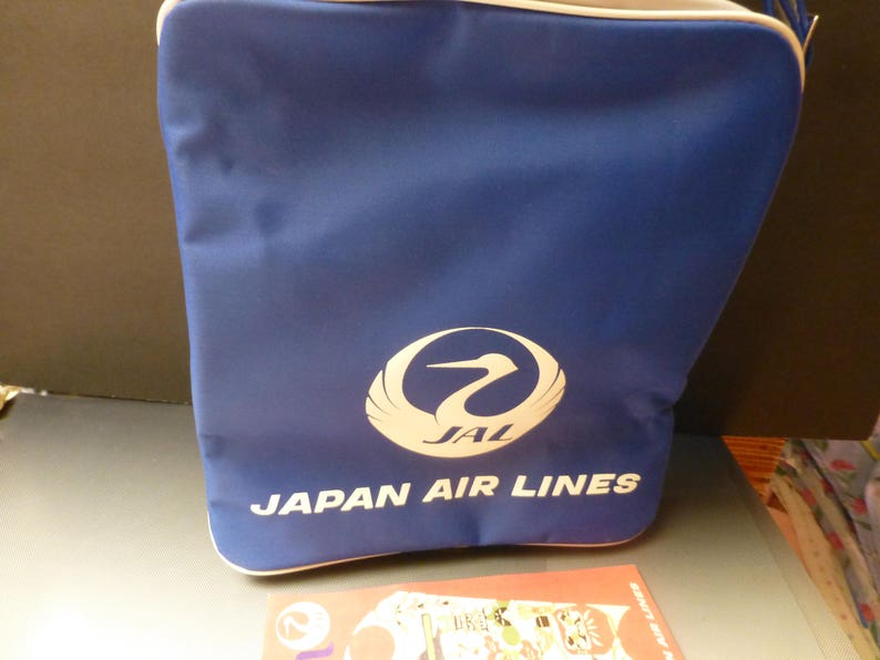 JAPAN AIRLINES vintage 70scollectible tote bag carryontravel | Etsy