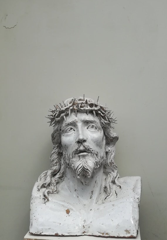 Ceramic Sculpture of Jesus Christ bust of ChristJesus Etsy