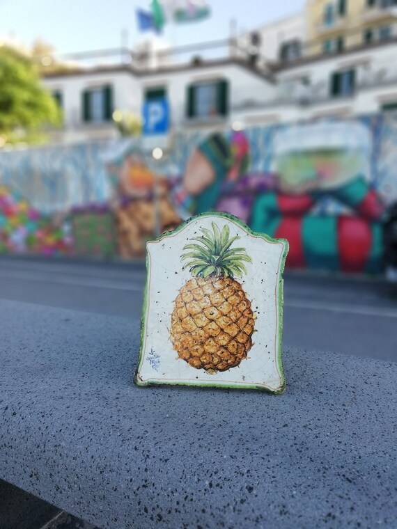Ceramic Pineapple Decorpineapple Wall Decor Ananas Decor Etsy