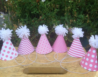 8 Doll party hats - fit American Girl dolls