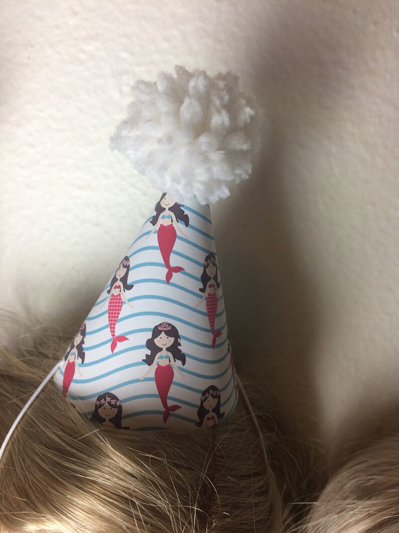 Mermaid Theme Doll Party Hats fit American Girl Dolls Etsy