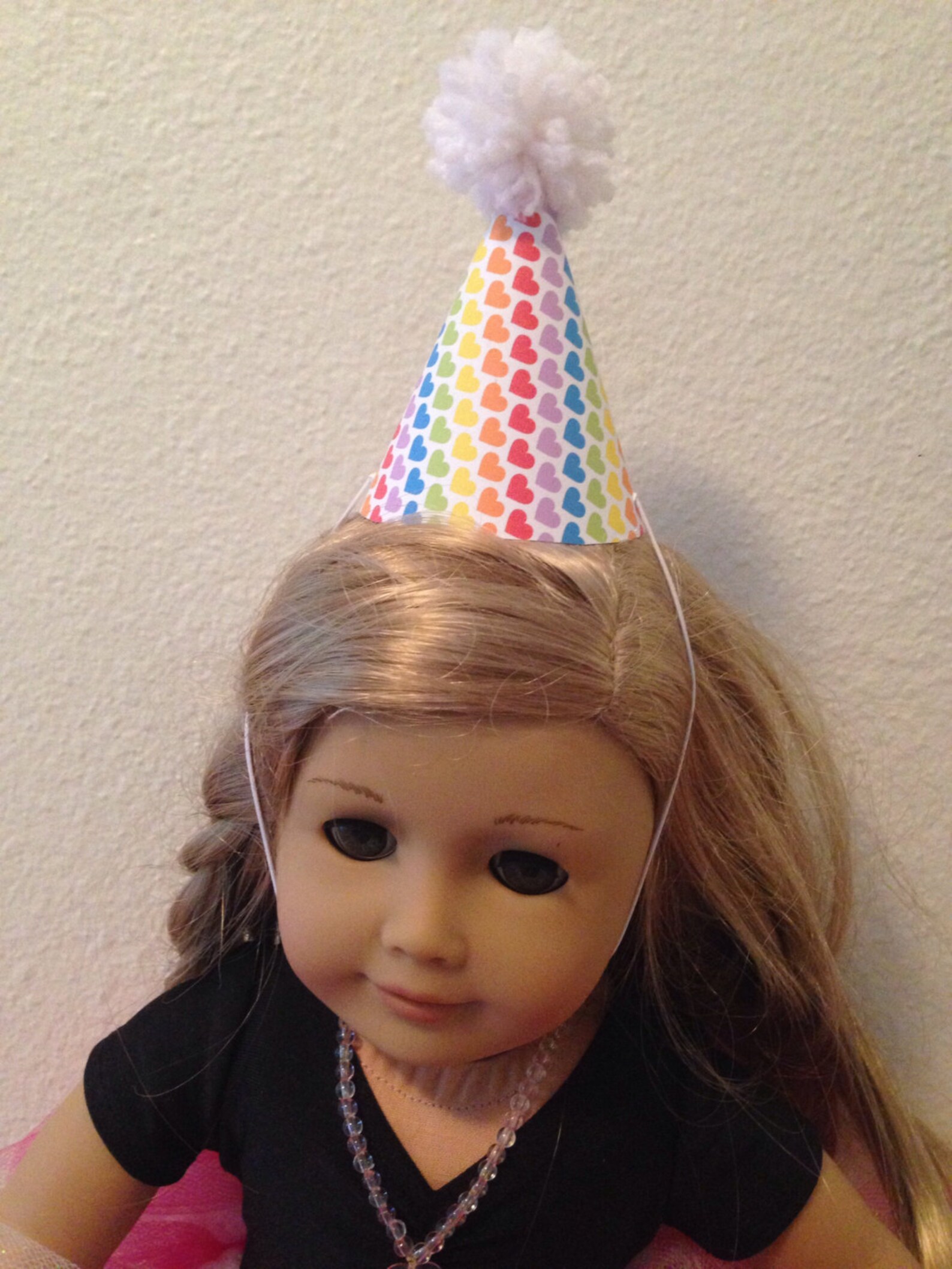 8 Doll Party Hats Rainbow Party Theme Fit American Girl Etsy