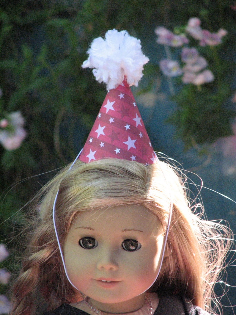 8 Doll Party Hats American Girl Doll Themed Etsy