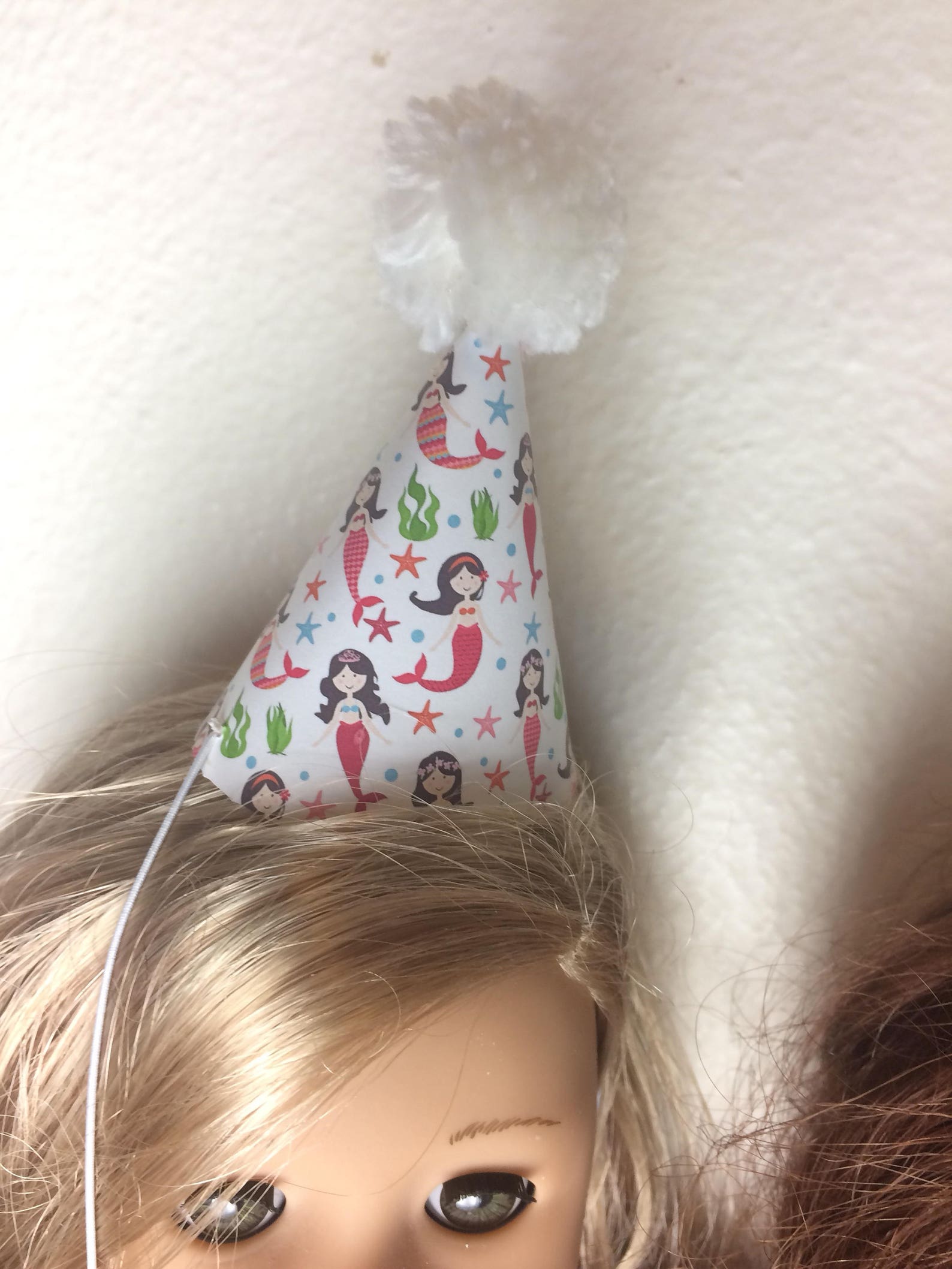 Mermaid Theme Doll Party Hats fit American Girl Dolls Etsy