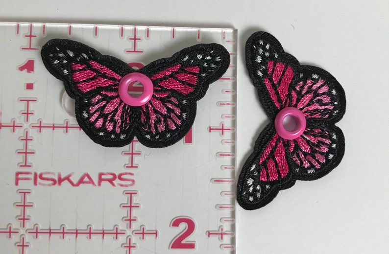 Small Butterflies Roller Skate Accessory Shoe Charms image 3