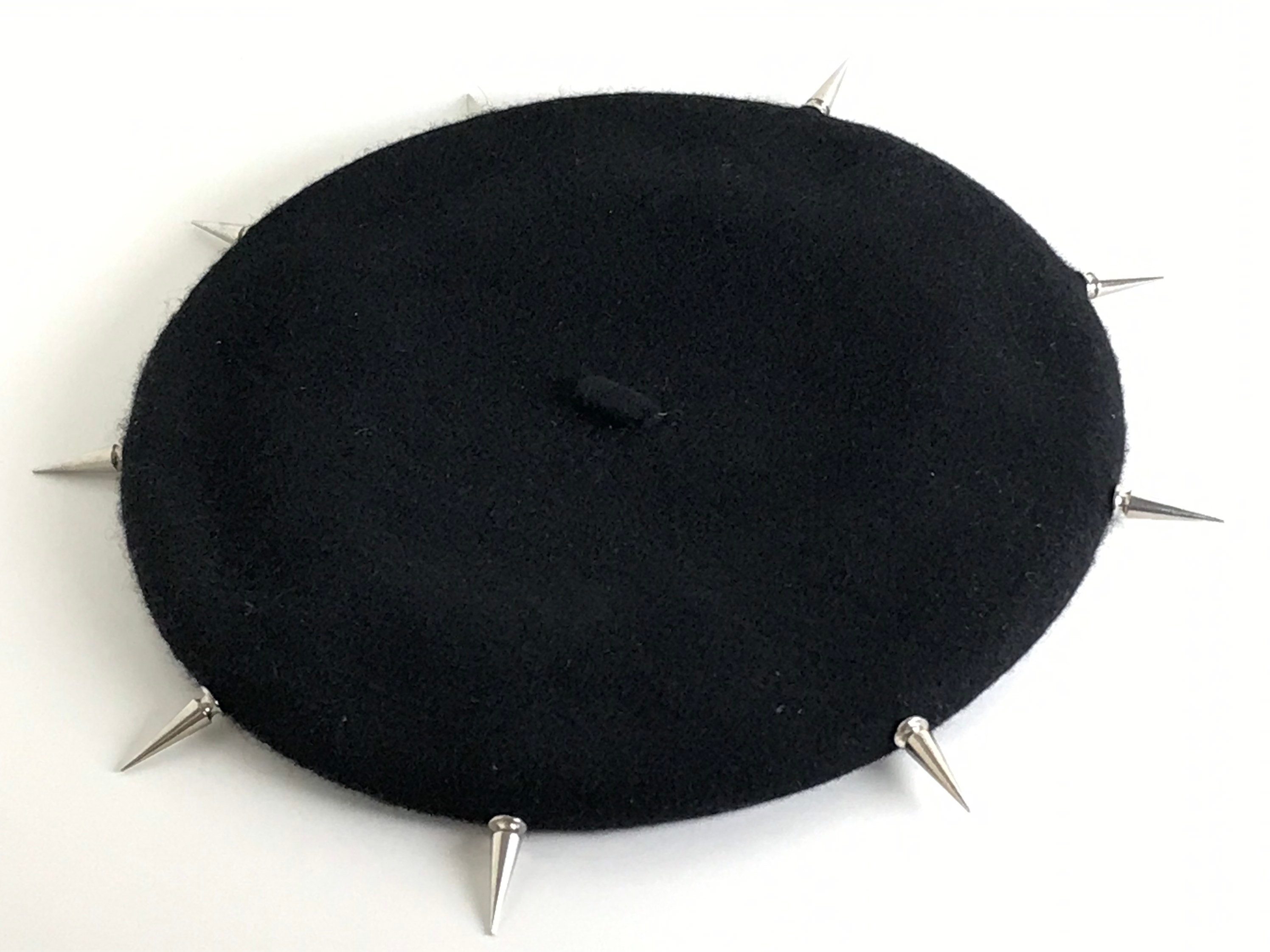 Black Stud beret Military-Beret-with-Studs-in-  main image 2