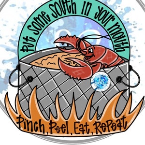 Crawfish Door Hanger Template - Crawfish Files - Crawfish Designs